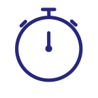 Stopwatch icon indicating fast approvals