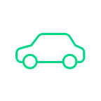 Green Car Icon To Illustrate Expenses Mileage Feature On Business Central Mobile Expenses App