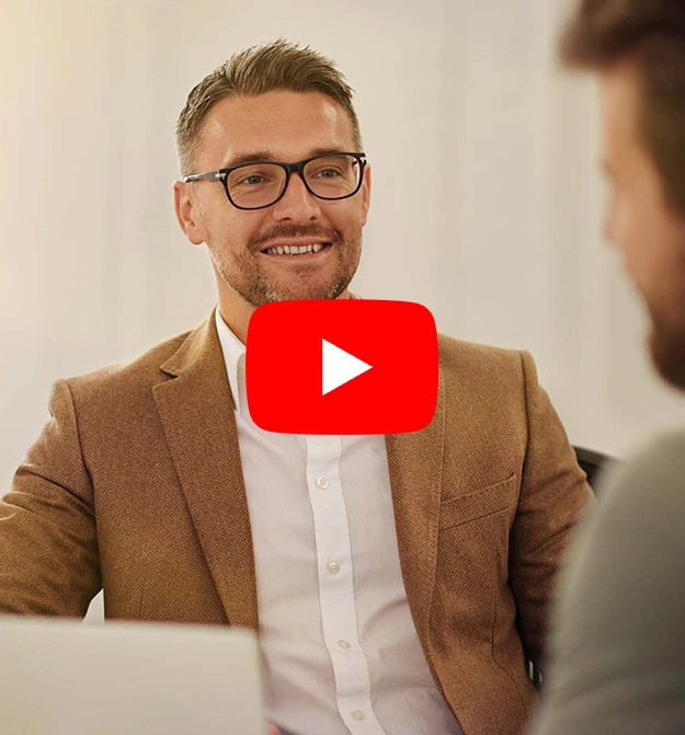 Man smiling after becoming a Zetadocs partner